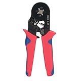 HYCHIKA Aderendhülsen Crimpzange, 3-in-1 Automatik Abisolierzange, Crimpzangen Set mit 1200 Stück 0,25-10mm²(AWG 24-8) Kabelschuhe, Kabel Crimpzange, Crimpverbinder, Aderendhülsenzange