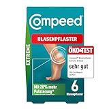 Compeed Blasenpflaster Extreme – Hydrokolloid-Pflaster für extra starken Schutz bei Blasen an den Fersen, 6 Pflaster