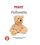 Pracht Creatives Hobby 4708-02112 Füllwatte weiß, Beutel mit 300 g, waschbar, hygienisch, staub- und geruchsfrei, hochflauschig, zum Füllen von Puppen, Teddybären und Kissen