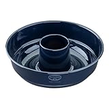 Dr. Oetker Frankfurter Kranz Kuchenform 26 cm Back-Liebe Emaille – Schnitt- & kratzfeste Backform mit Emaille & Antihaft-Beschichtung – 26er Kranzform in Dunkelblau