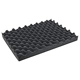 HMF 14515 Noppenschaumstoff, Akustikschaumstoff, 440 x 315 mm, Koffereinlage, Tabletop, Höhe: 45 mm