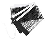 Tomedeks Ersatz-Netz für Tischtennisplatten, Polyesterfaser Tischtennis Ersatznetz, tragbares Ping Pong Netz für Outdoor & Indoor, Schwarz，tischtennisnetz für jeden Tisch(Norm)