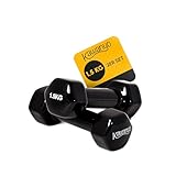 Kawanyo Vinyl Hantel - 2 x 1.5 kg Krafttraining Workout Gewichte Kurzhantel