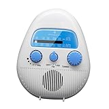 CAXUSD 1 Satz Duschradio Tragbares Wasserdichtes mit Einzigartigem Lautsprecher für Bad Küche und Outdoor Nutzung Eintauchen Geeignet Beeindruckender Bass Einfaches Design