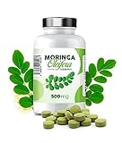 Moringa Oleifera Tabletten | 3000 mg je Tagesverzehr Moringa Blattpulver als Presslinge | vegan, laborgeprüft, hoch dosiert | schonend verarbeitet & tablettiert (400 Tabs)