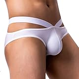 Jockstrap Herren String Tanga Sexy Bikini-Unterwäsche Dessous Slips Stretch Bequem Atmungsaktiv Unterhosen Eisseide Unterwäsche Sportunterwäsche Badehose mit Einzigartigem