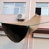 Schuttrutsche, Bauschuttrutsche, Temporäre Planenrutsche, Hohe Stabilität, Einfache Installation, Polyester-Innenfutter, Für Den Einsatz in Einkaufszentren, Hochhäusern Und Auf Balkonen (2x12m,Gold)