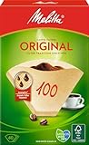 Melitta Filtertüten 100, Aromapor Papier, Naturbraun, (40 Stück) 1er Pack, kompatible mit Kaffeekocher