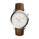 Fossil Herren Chronograph Quarz Uhr mit Leder Armband FS5380