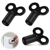 3 Stück Heizungsentlüftungsschlüssel，Heizkörper Entlüftungsschlüssel，Heizungsschlüssel，Universal für alle Heizkörper