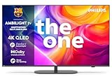 Philips Ambilight 'The One' 50PUS9000 4K QLED Smart TV - 50 Zoll Display mit P5 Perfect Picture Engine Ultra HD, Titan OS, Dolby Vision und Dolby Atmos Sound
