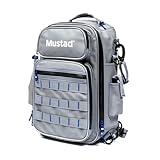 Mustad Game Time Sling Pack, Wandelbarer Angel-Rucksack, Wasserabweisend, Polyester, mit Frontöffnung, für 3600 Tackle-Boxen, Multifunktional