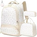 Jumpopack Schultasche Schulertaschen Set Schulranzen Kinder Glitter Rucksack Mädchen Schule Kinderrucksäcke mit Brustgurt