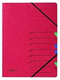 Pagna Ordnungsmappe Easy (Sammelmappe, 7 Fächer, 1-7) rot