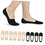 PACKOVE 6 Paare Unsichtbare Baumwoll Sneaker Socken Unisex Atmungsaktiv Leicht Nonslip Kurzsocken Für Sandalen Slipper Sneaker Und High Heels Für Sommer Freizeit Und Sport