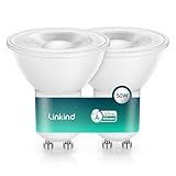 Linkind GU10 LED Lampe 4000K Neutralweiß Ultraeffiziente GU10 Glühbirnen, 2W ersetzt 50W, Energieeffizienz-A, Nicht Dimmbar Energiesparlampe 360Lm, 36°enge Abstrahlwinkel, Klasse A LED Birne, 2 Stück