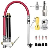 Moliuoly Doppelkopf-Reifendruckmessgerät 10120 PSI, Robust, Mit 14-NPT-Anschluss Für Genaue Luftdruckmessung Und -einstellung(13PCS)