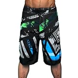 Badehose Herren Lang Schnelltrocknend Badehosen Boardshorts Mit Verstellbarem Tunnelzug Freizeit Schwimmhose Plus Size Strandhosen Swimming Shorts Für Urlaub Strand S-XXL (Schwarz, XXL)