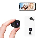 Mini Kamera 4K HD Überwachungskamera Live Übertragung Handy APP Für Innen WLAN Videoüberwachung Mit Akku Kleine WiFi Babyphone sicherheitskamera Kompakte Haustierkamera Bewegungsmelder Nachtsicht