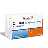 Orlistat-ratiopharm® 60 mg Hartkapseln: Unterstützt die Gewichtsabnahme bei Übergewicht ab einem BMI von mindestens 28. 84 Hartkapseln