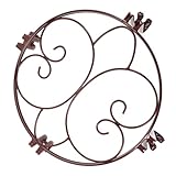 FONDOTIN Blumentopfständer Outdoor-pflanzenständer Für Die Terrasse Zimmerpflanzenständer Dekorativer Pflanzenständer Outdoor-töpfe Für Pflanzen Groß Blumentopfregal Brown Eisen