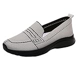 Damen-Schuhe, Outdoor, Netz, lässig, Slip, bequem, Arbeit, lässig, Laufen, Fitness, atmungsaktiv, Sneaker, Casual, Fitness, Laufen, Trail, atmungsaktiv, Sneaker, grau, 38 EU