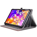 DLveer Universal Hülle für HotLight Tablet 10 Zoll/Lville Tablet/Fullant Tablet/Jikocxn Tablet/Sgin/TPZ/Freeski Tablet, Multi Viewing Angle PU Leder Schutzhülle für 10-11 Zoll Tablet Hülle, Schwarz