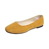 Elegante Damen Flache Freizeitschuhe Einzelschuhe Flache Schuhe Für Damen Hochzeit Geschlossene Hausschuhe Flache Lauflernschuhe Leichte Schuhe Erbsenschuhe Damen Komfort Bootsschuhe 35-43