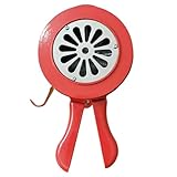 Handsirenen mit Faltbarer Handkurbel, rote tragbare Sirenen aus Aluminiumlegierung für Luftangriffe, Notfälle, Luftverteidigungsübungen, herunterziehbarer Wasserhahn, drehbarer Wasserhahn, schwar