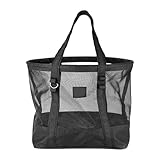 Strandtasche – Sandfeste Tragetasche | Strandspielzeug schnell trocknend | aus atmungsaktivem Netzstoff | geeignet für tropische Ferien, Kreuzfahrttouren Festivals
