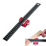 Streichmaß, Kombinationswinkel Anschlaglineal, Anreißlineal Edelstahl, Anreisswerkzeug Metall, Streichmaß Metall mit Anschlag, 30cm, Winkel Holzbearbeitungswerkzeug für Holzbearbeitung