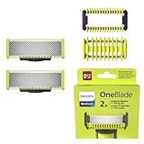 Philips OneBlade Original-Ersatzklingen mit Körper-Kit, 2er-Pack, QP620/50