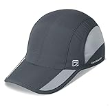 GADIEMKENSD Quick Dry Sports Hat Lightweight Breathable Soft Outdoor Run Cap (Classic up, Deep Gray)