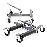 XPOtool Rangierheber 2er Set bis je 566 kg Wagenheber bis 30 cm Reifenbreite Rangierhilfe mit Rollen