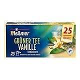 Meßmer Grüner Tee Vanille | 25 Teebeutel | Vegan | Glutenfrei | Laktosefrei