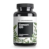 natural elements Coenzym Q10 – 200mg pro Kapsel – 120 vegane Kapseln – 4 Monate Reichweite – hochwertiges Q10 aus Fermentation von Mais – hochdosiert, in Deutschland produziert & laborgeprüft