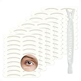 SanKristo 120 Stück Unsichtbare Augenaufkleber Dünn Gebogen Natürlicher Langzeit-Haftung Wasserfeste selbstklebende Augenlid-Tapes starke Stütz-Doppellid-Tapes Augenvergrößerung schlupflid-tapes