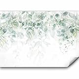 murando - Vlies Fototapete grüne Blätter 350x256 cm - Foto Tapete Schlafzimmer Wohnzimmer Moderne Vliestapete XXL Wandtapete Motivtapeten 3d Effekt Wand Dekoration – Floral Muster b-C-0615-a-b