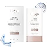 Sonnenschutz Stick,Air Fit Fresh Stick SPF50+PA++++,Sonnencreme stick Gesicht,Vegan,Moisturizing Nicht Fettend,Seidiges Puder-Finish,Starker UV-Schutz,Sonnenschutzstift für Alle Hauttypen,20g