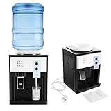 Elektrischer Wasserspender, 500W + 75W Heißwasserspender mit Wasseranschluss, Water Dispenser für 3,5L, 5L, 10L, 18L Wasserfässer, 27 * 24 * 36cm Wasserspender für Trinkwasser