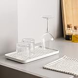 Navaris 2x Abtropfmatte Abtropfgestell - Ablage für Geschirr - Abtropfständer Abtropfschale für Spülbecken - Abtropfgitter Gestell - Ablage für Spüle klein