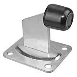 Torstopper mit Gummipuffer 100 x 80 mm für Rolltore Drehtore und schwere Türen Türpuffer Bodenanschlag Türstopper Weiss