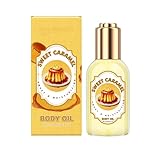 118ml Feuchtigkeitsspendendes Duschöl mit Kokosöl und Olivenöl, Body Oil Karamell Perfect, Body Oil Strawberry, Körperpflegeöl Langanhaltende Hautpflege (B, 118ml)