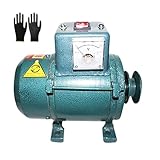 Bürstenloser AG-Generator, 3500 W/5000 W Permanentmagnetgenerator, 220 V, 50 Hz, Spule aus reinem Kupfer, bürstenloses Design, Riemenantrieb, für Beleuchtung, kompatibel mit Benzin- oder Dieselmotoren