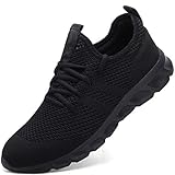 Damen Laufschuhe Turnschuhe Sneaker Running Tennis Schuhe Freizeit Straßenlaufschuhe Fashion Leichtgewichts Atmungsaktiv Walkingschuhe Outdoor Fitness Jogging Sportsschuhe Schwarz 39 EU