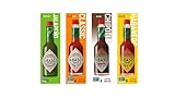 TABASCO 4er Saucen Bundle, 4*60ml, 4 Glasflaschen Chili-Sauce, 100% natürlich