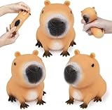 CelestiMingle 3 Stück Capybara Anti Stress Spielzeug, Capybara Squeeze Toy, Kugelfisch Stressball, Lustig Squishy Antistressball Spielzeug für Erwachsene und Kinder (A)