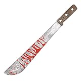 PARTY DISCOUNT NEU Machete mit Blutspritzer, ca. 51 cm