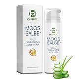 Anti Falten Creme Moossalbe - Moss Ointment Plus Mit Kollagen, Aloe Vera - Moossalbe Gesicht Falten Creme - Feuchtigkeitscreme Aloe Vera Creme - Reduziert Hautunreinheiten & Hellt die Ausstrahlung Suf