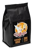 Caffeefee Caramel Kiss, gemahlen, aromatisierter Röstkaffee aus 100% Arabica, mild geröstet, veredelt mit feinem Aroma, 250 g